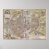 PARIS MAP, 1581 POSTER (Vorne)