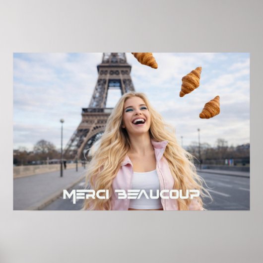 PARIS - MERCI BEAUCOUP POSTER (Vorne)