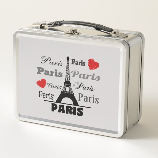 Paris Metall Brotdose (Vorderseite)