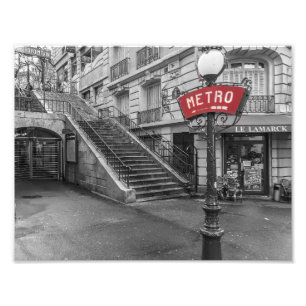 Paris Metro Lamarck Caulaincourt - Fotodruck