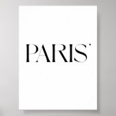 Paris - minimalistic typography poster (Vorne)