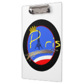 Paris mit Crown Custom Clipboard Klemmbrett (Links)
