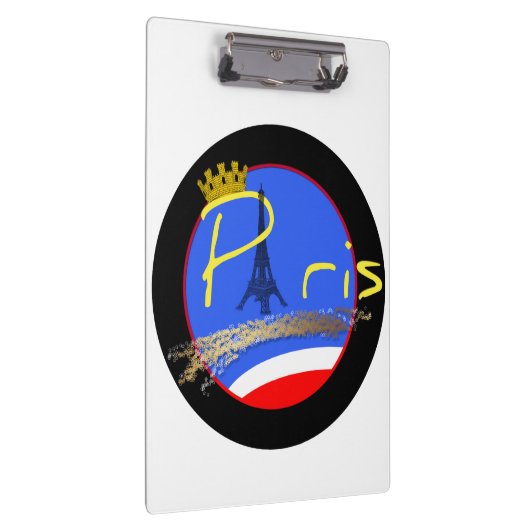 Paris mit Crown Custom Clipboard Klemmbrett (Rechts)