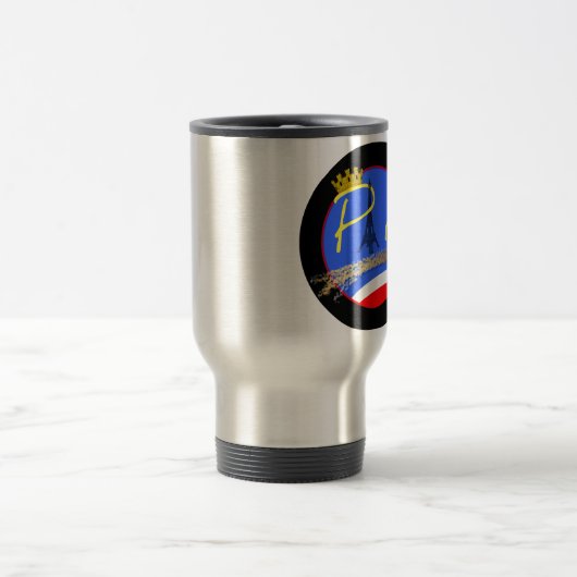 Paris mit Crown Travel Mug Reisebecher (Mittel)