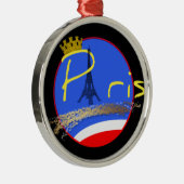 Paris mit Kronverzierung Ornament Aus Metall (Rechts)