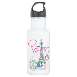 Paris mit Liebe Edelstahlflasche