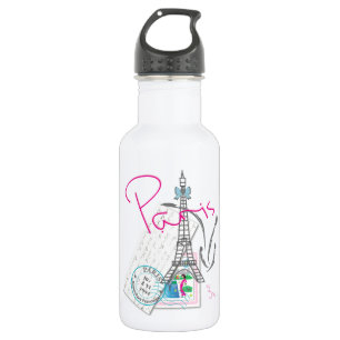 Paris mit Liebe Edelstahlflasche