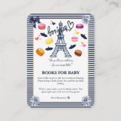 Paris mit Liebe für unsere Sweet Bebe Baby Dusche Begleitkarte (Vorderseite)
