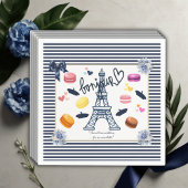 Paris mit Liebe für unsere Sweet Bebe Baby Dusche Serviette