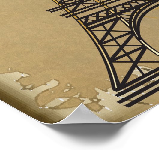 Paris mit Liebe Poster (Ecke)