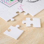 Paris mit Liebe und Eiffelturm Puzzle (Seite)