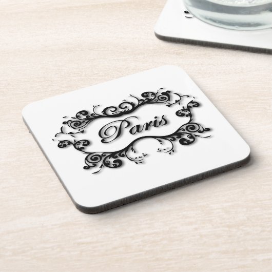 Paris mit Rollen Getränkeuntersetzer (Linke Seite)