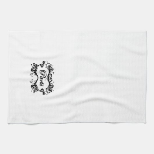 Paris mit Rollen Handtuch (Horizontal)