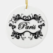 Paris mit Rollen Keramikornament (Vorne)