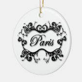 Paris mit Rollen Keramikornament (Links)
