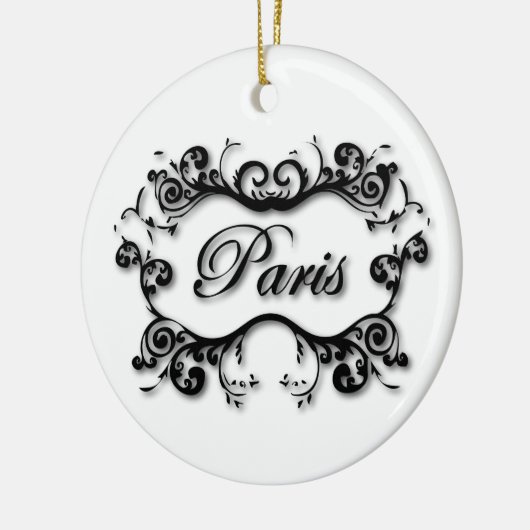 Paris mit Rollen Keramikornament (Links)