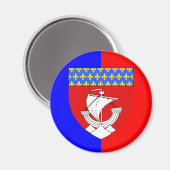 Paris mit Schild, Frankreich Magnet (Vorderseite/Rückseite)