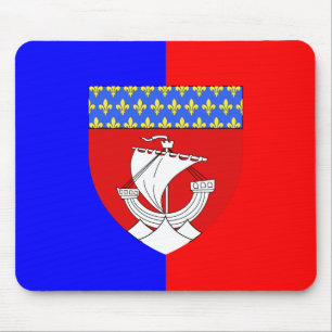 Paris mit Schild, Frankreich Mousepad