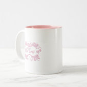 Paris mit Scrolls pink Zweifarbige Tasse (Vorderseite Links)