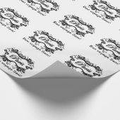 Paris mit Swirling Scrolls Geschenkpapier (Ecke)