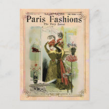 Paris Mode 2- Postkarte / Einladung / RSVP