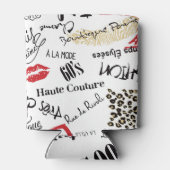 Paris-Mode: Vintages Glamour-Muster. Dosenkühler (Rückseite)