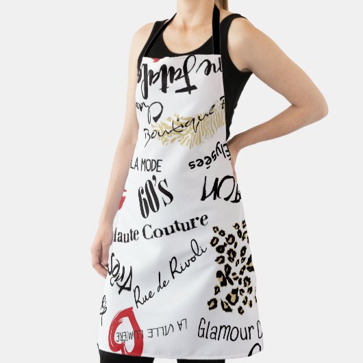 Paris-Mode: Vintages Glamour-Muster. Schürze (InSitu)