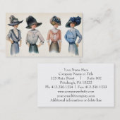 Paris-Mode-Visitenkarte 1910 Visitenkarte (Vorne/Hinten)