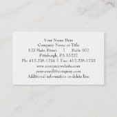 Paris-Mode-Visitenkarte 1910 Visitenkarte (Rückseite)