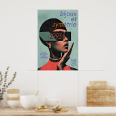 Paris Modeausstellung Kunstprint Bijoux et Poster (Küche)