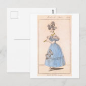 Paris Modedesign 1830 Postkarte (Vorne/Hinten)