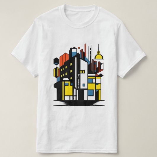 paris mondrian city jnf T-Shirt (Design vorne)
