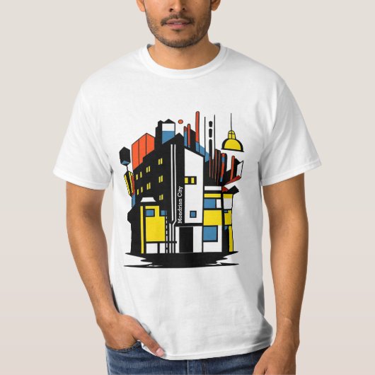 paris mondrian city jnf T-Shirt (Vorderseite)