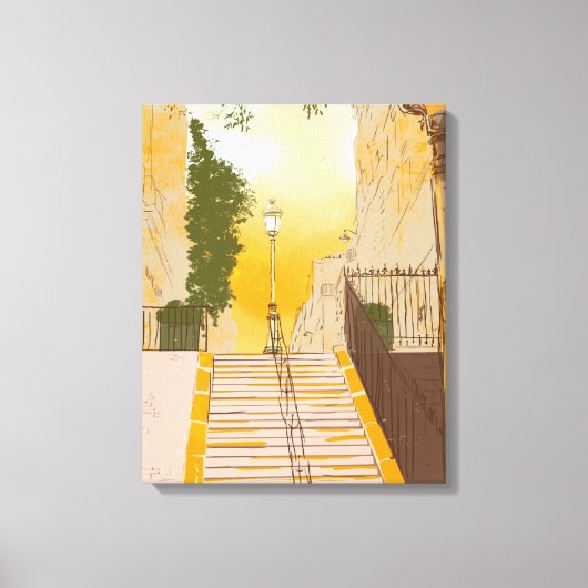 Paris Montmartre Leinwanddruck (Vorderseite)