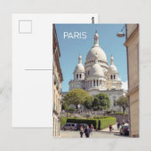 Paris Montmartre Postkarte (Vorne/Hinten)