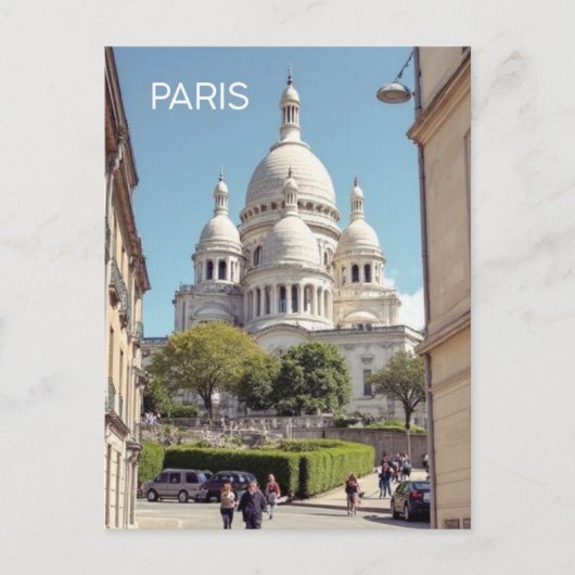 Paris Montmartre Postkarte (Vorderseite)