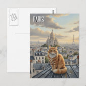Paris Montmartre Postkarte (Vorne/Hinten)