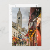 Paris Montmartre Straßenansicht Postkarte (Vorne/Hinten)