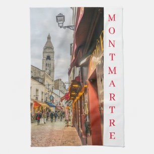 Paris Montmartre Street View Teetuch Geschirrtuch