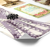 Paris Mood Board Kunstdruck von Lisa Casineau Poster (Ecke)