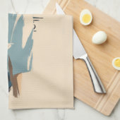 Paris Morning Coffee Elegance Geschirrtuch (Viertel Falte)