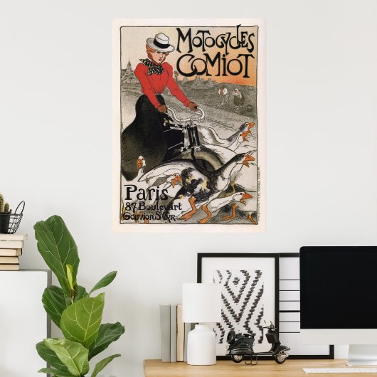 PARIS - MOTOCYCLES COMIOT 1899 POSTER (Heimbüro)