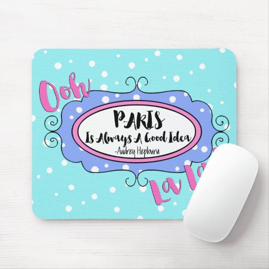 ‚Paris‘ Mousepad (Mit Mouse)