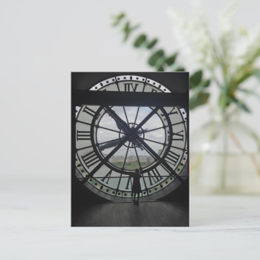 Paris Museum D'Orsay Clock Postkarte (Stehend Vorderseite)