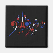 Paris Musical Notes Magnet (Vorne)