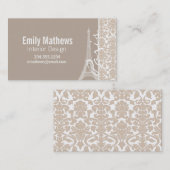 Paris; Muster für farbige Mandeln Visitenkarte (Vorne/Hinten)