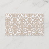 Paris; Muster für farbige Mandeln Visitenkarte (Rückseite)