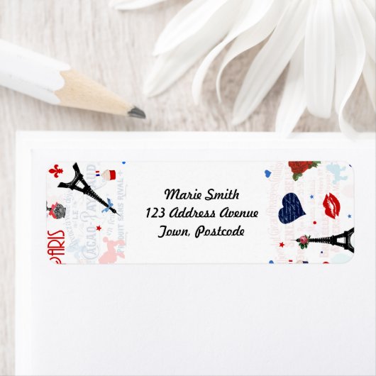 Paris-Muster mit Eiffelturm (Insitu)