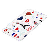 Paris-Muster mit Eiffelturm Magnet (Linke Seite)