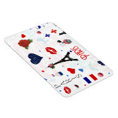 Paris-Muster mit Eiffelturm Magnet (Rechte Seite)